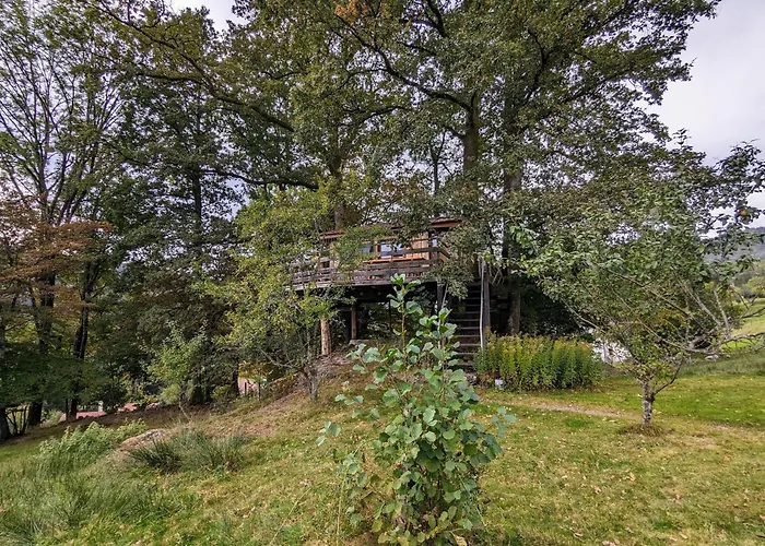 木屋 Perchee Avec Terrasse, Sauna Et Bbq A - Fr-1-589-770